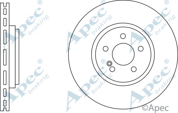 APEC BRAKING stabdžių diskas DSK2738